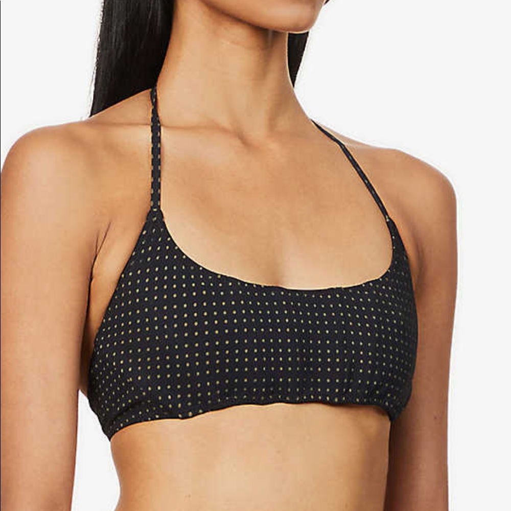 LISA MARIE FERNANDEZ
Corset polka-dot bikini top